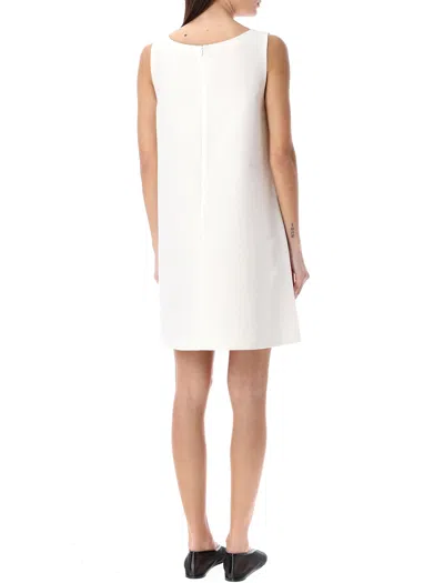 Shop Marni Floral Embroidered A-line Mini Dress In White For Women