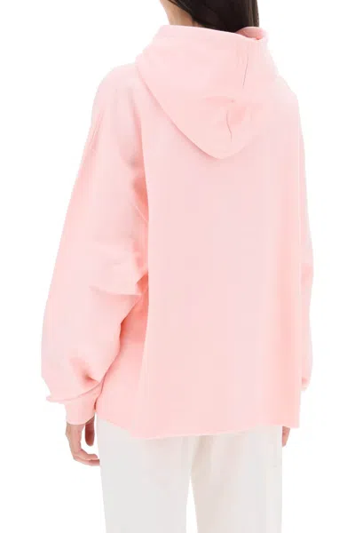 Shop Marni Pink Logo Hoodie Sweatshirt For Women