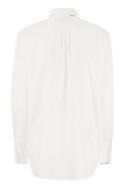 Shop Marni White Cotton Shirt For Women's Ss24 Collection