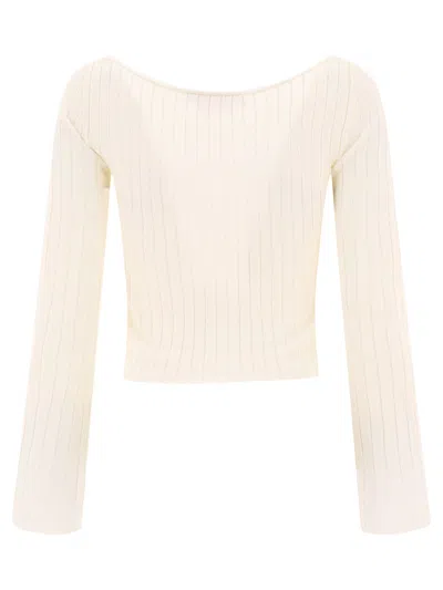Shop Marni White Ribbed Cardigan For Women