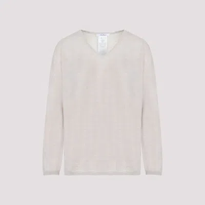 Shop Max Mara Beige V-neck Sweater For Women