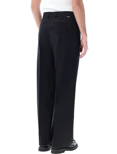 Shop Msgm Men's Black Tailored Trousers For Ss24 By