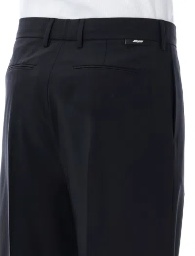Shop Msgm Men's Black Tailored Trousers For Ss24 By