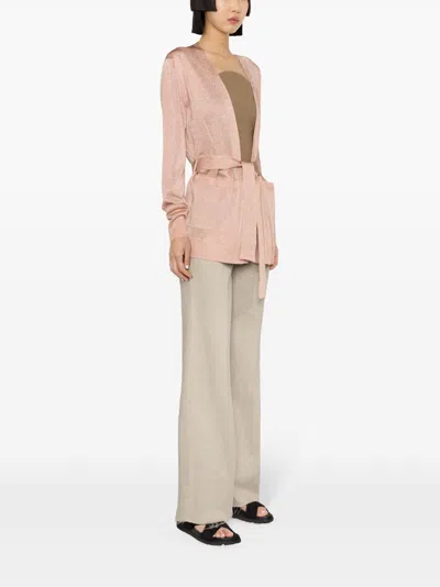 Shop Missoni Pink Wool Blend Cardigan For Women