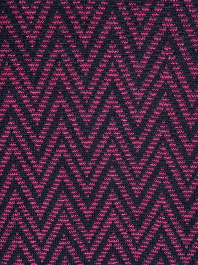 Shop Missoni Fuchsia Pink Zigzag Reversible Scarf For Women