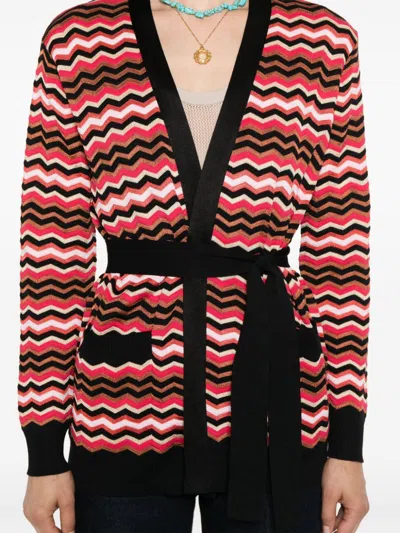 Shop Missoni Women's Zigzag Pattern Cardigan In Multicolour