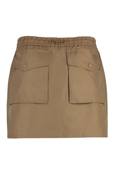 Shop Moncler Stylish Camel Skirt For Women | Ss24 Collection In Beige