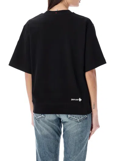 Shop Moncler Classic Black T-shirt With Logo Details For Women – Summer/spring 2024