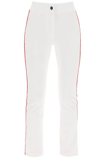 Shop Moncler Tricolor Sporty Pants For Women In White