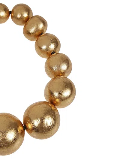 Shop Monies Luxurious Golden Necklace For Women With Handcrafted Wood Details