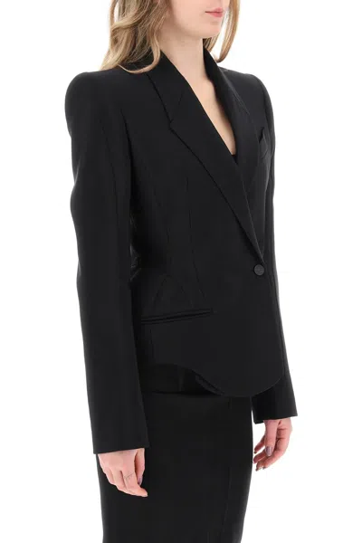 Shop Mugler Structured Black Jacket For Women