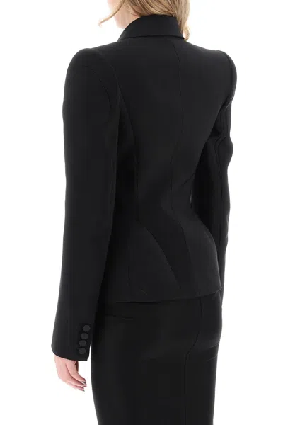 Shop Mugler Structured Black Jacket For Women