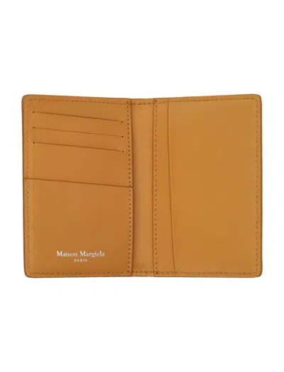 Shop Maison Margiela Mustard Leather Cardholder By  For Women