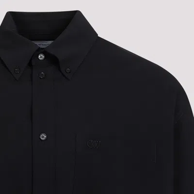 Shop Off-white Men's Black Cotton Shirt
