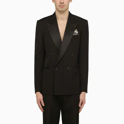 Shop Off-white Men's Black Double-breasted Jacket For Ss24