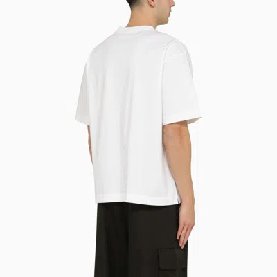 Shop Off-white Men's White Skate T-shirt With Off Logo