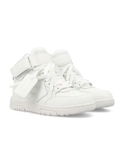 Shop Off-white Mid-high White Sneakers For Women