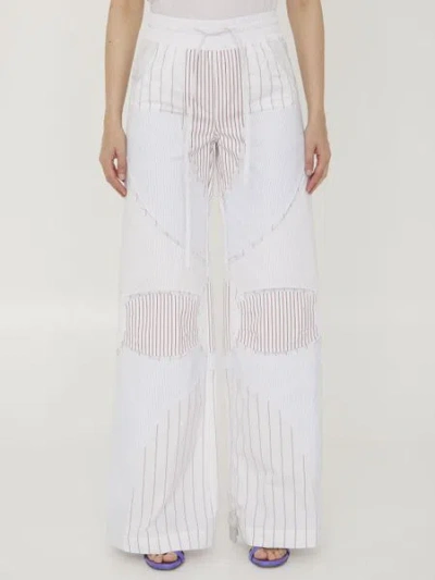 Off-white Motorcycle Pants In White