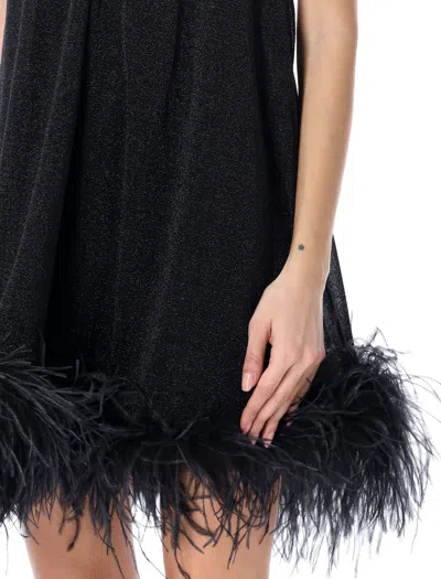 Shop Oseree Black Feather Mini Dress For Women In Ss24 Collection