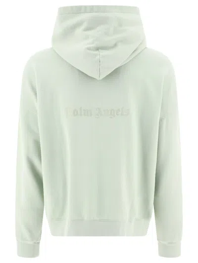 Shop Palm Angels Green Men's Hoodie For Ss24 Collection