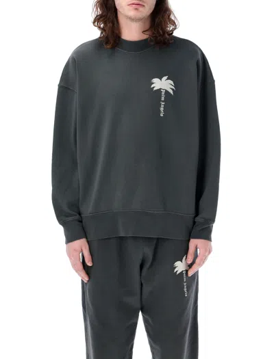 Shop Palm Angels The Palm Gd Sweatshirt In Grey For Men, Ss24