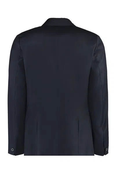 Shop Paul Smith Blue Wool-cashmere Blend Two-button Blazer For Men