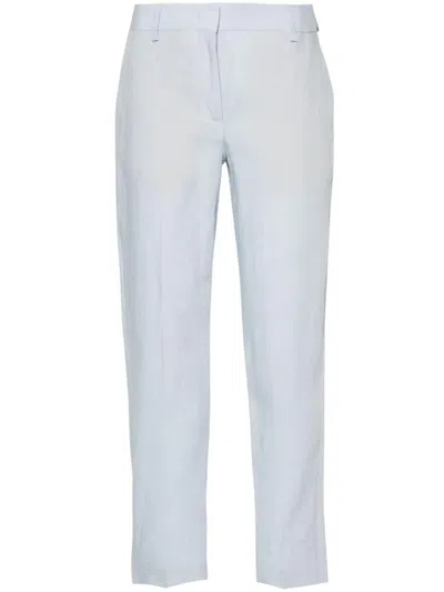 Shop Paul Smith Straight Leg Trousers In Clear Blue