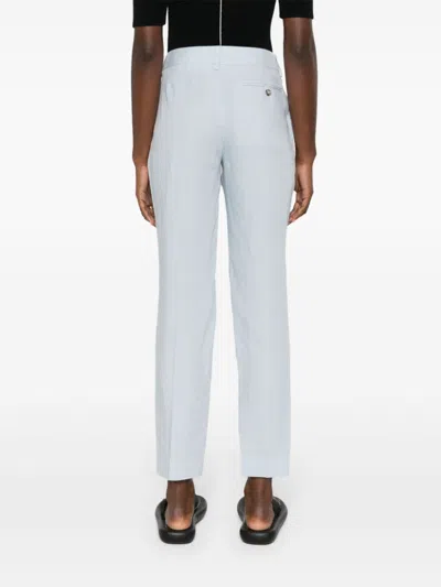 Shop Paul Smith Straight Leg Trousers In Clear Blue