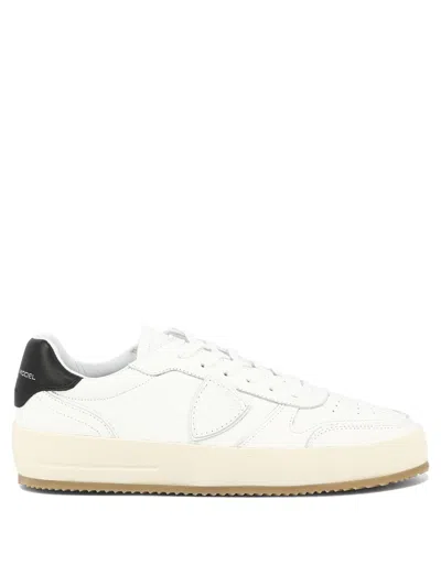 Shop Philippe Model Paris Men's White Leather Sneakers For Ss24