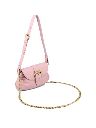 Shop Pinko "mini Jolene" Shoulder Handbag In Purple