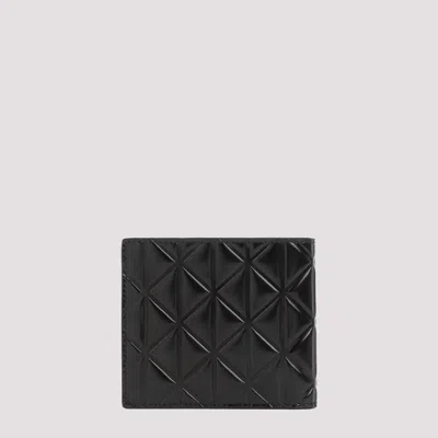 Shop Prada Black Triangular Horizontal Wallet For Men's Accessories