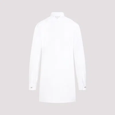 Shop Prada Cotton Shirt For Women In White For Ss24