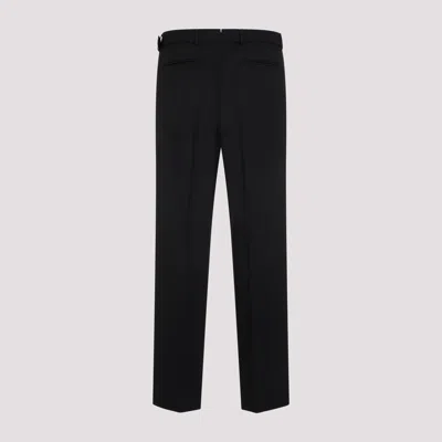 Shop Prada Men's Black Wool Pants | Ss24 Collection