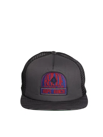 Shop Rhude Zebra Print Men's Hat For Fw23 Season In Black