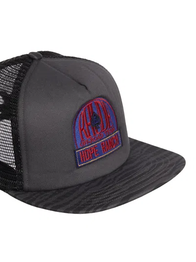 Shop Rhude Zebra Print Men's Hat For Fw23 Season In Black