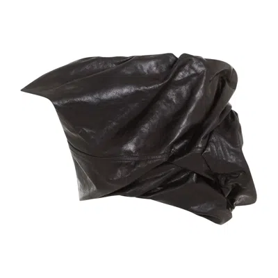Shop Rick Owens Black Leather Bustier Top In Calf Leather For Women