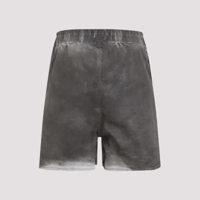 Shop Rick Owens Men's Grey Cotton Shorts For Ss24