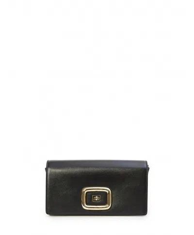 Shop Roger Vivier Black Small Crossbody Handbag For Women In 100% Leather For Fw23