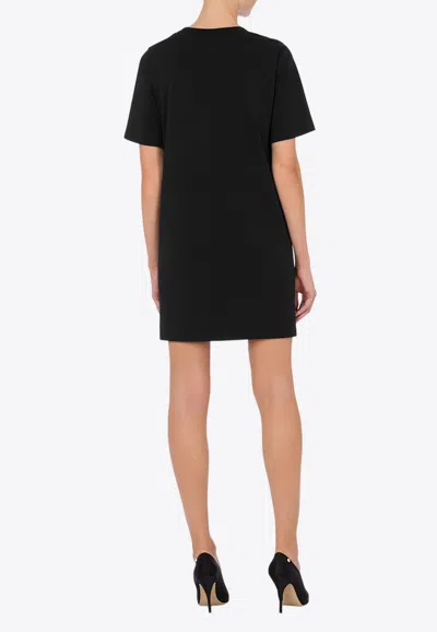 Shop Moschino 40 Years Of Love T-shirt Dress In Black
