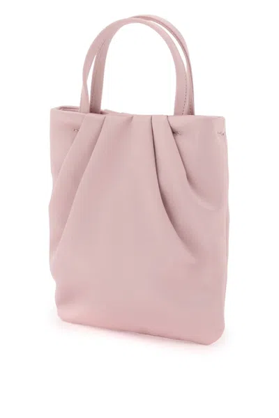Shop Roger Vivier Stunning Pink Satin Handbag With Crystal Bouquet Buckle