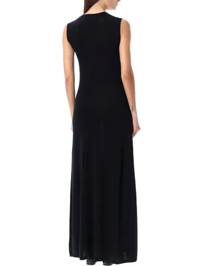 Shop Rohe Knit Long Dress In Black