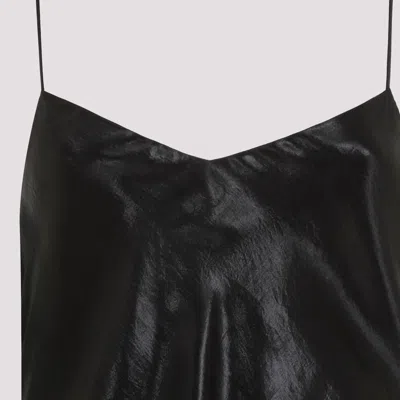 Shop Saint Laurent Fw23 Black Acetate Long Dress For Women