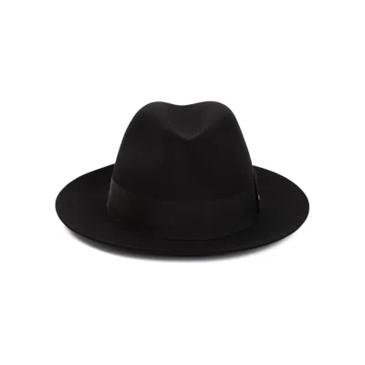 Shop Saint Laurent Luxurious Black Wool Hat For Women