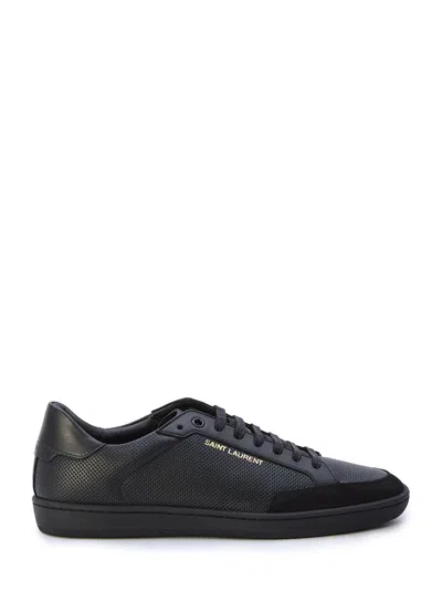Shop Saint Laurent Classic Court Sl/10 Men's Sneakers In Black