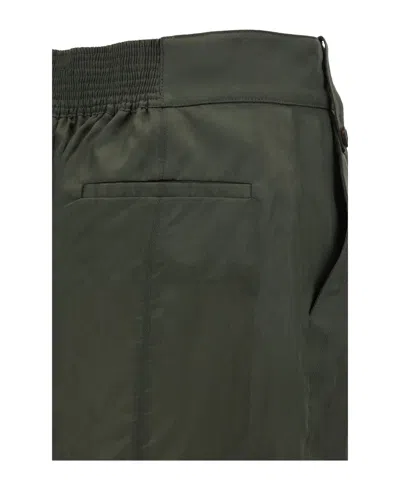 Shop Saint Laurent Military Green Skirt For Women, Ss24 Collection In Kaki