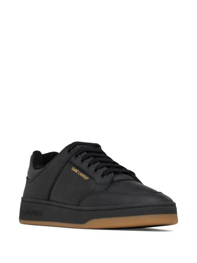 Shop Saint Laurent Sl/61 Low-top Sneaker In Black