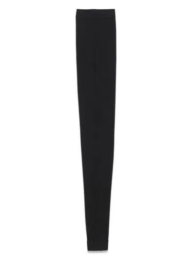 Shop Saint Laurent Women's High-waisted Cashmere Leggings In Black