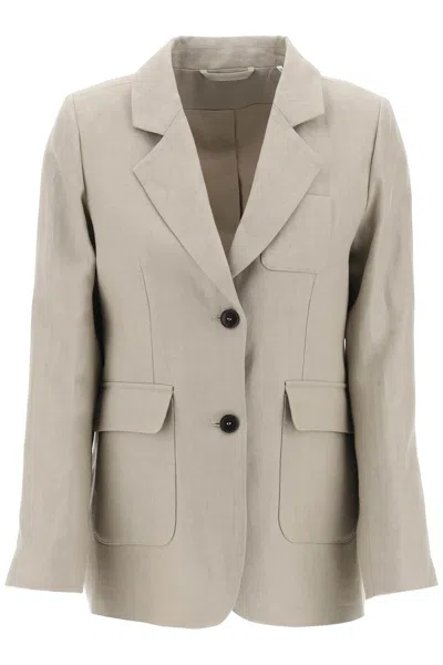 Shop Skall Studio Deconstructed Linen Blazer For Women In Mixed Colors For Ss24 In Multicolor
