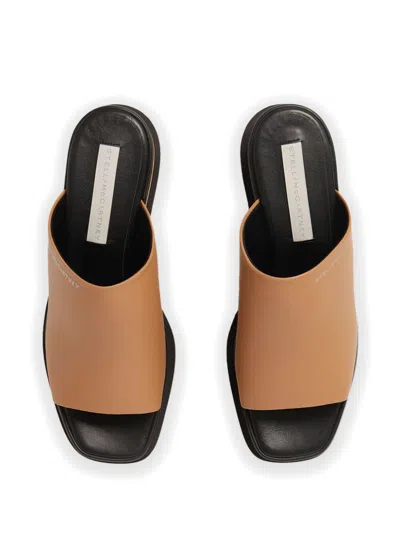Shop Stella Mccartney Beige Recycled Platform Sandals For Women In Ss24