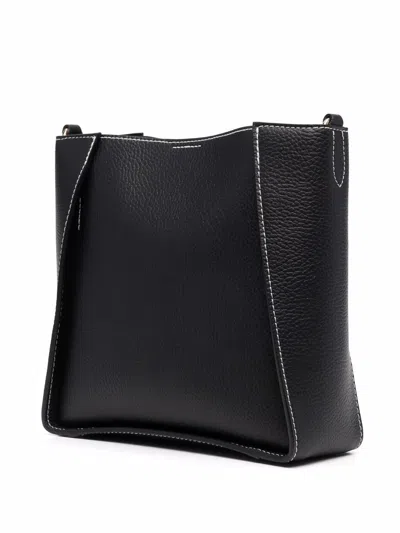 Shop Stella Mccartney Black Faux Leather Mini Crossbody Handbag For Women